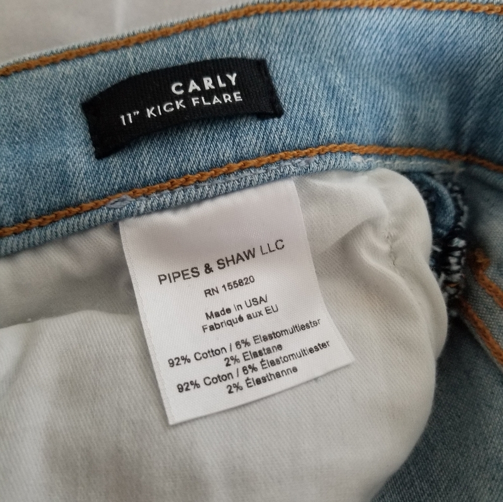 Veronica Beard Carly Kick Flare Jeans Size 29 Light Wash Blue - Picture 6 of 10